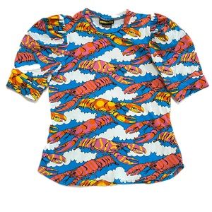 Nooworks Lobster Dreams Puff Top XS